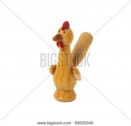Whistle In The Form Of A Cockerel. Ukrainian Traditional Souvenirs