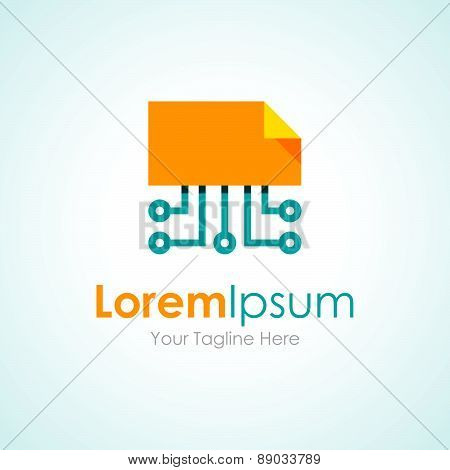 Code file programming technology icon simple elements logo