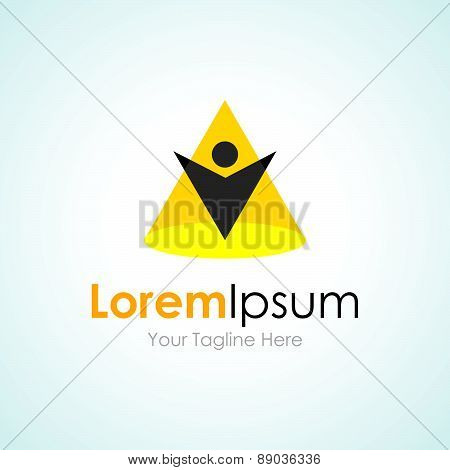 Shine under the spotlight concept elements icon logo