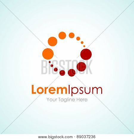 Balance dots loading concept elements icon logo