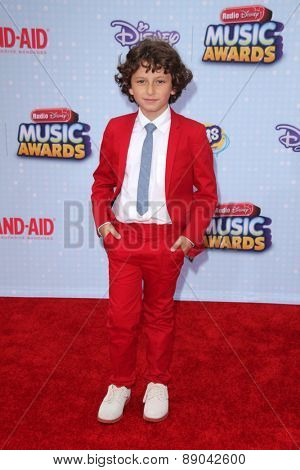 LOS ANGELES - APR 25:  August Maturo at the Radio DIsney Music Awards 2015 at the Nokia Theater on April 25, 2015 in Los Angeles, CA