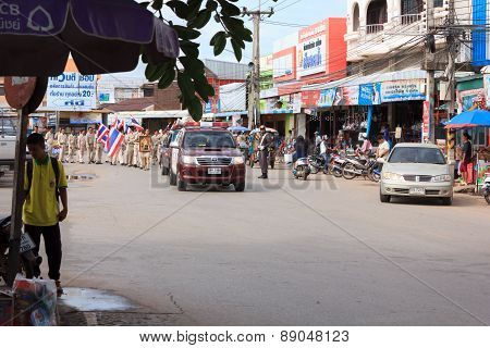 Village Headman And Leader Went On A Campaign In The District