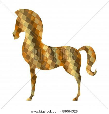 horse design over white background vector illustration
