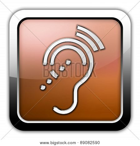 Icon, Button, Pictogram Hearing Impairrment