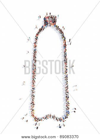 people in the form of a bottle.