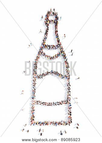 people in the form of a bottle.