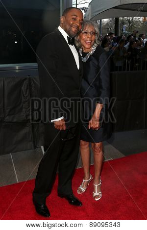 NEW YORK-APR 21: Director Lee Daniels (L) and mother Clara Watson attend the 2015 Time 100 Gala at Frederick P. Rose Hall, Jazz at Lincoln Center on April 21, 2015 in New York City.