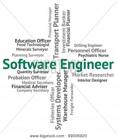 Software Engineer Means Work Text And Position