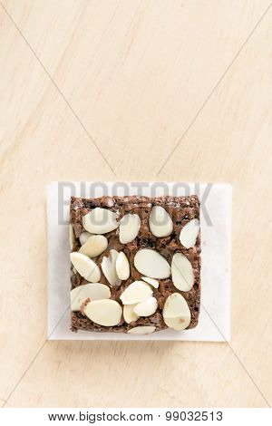 Chocolate Brownie With Almond