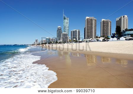 Sunny day at the beach, Gold Coast, Australia