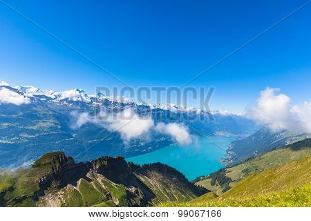 Brienzer Lake And The Alps