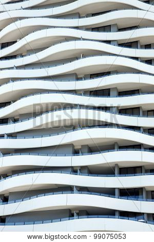 Building facade of the Wave Buiding, Gold Coast