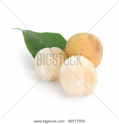 Longkong Isolate On White Background