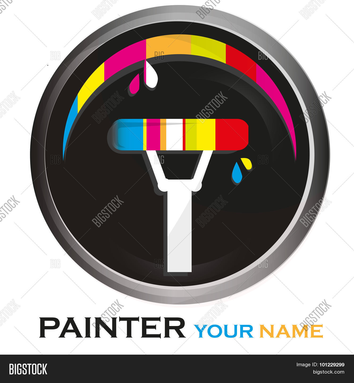 painter logo vector photo free trial bigstock