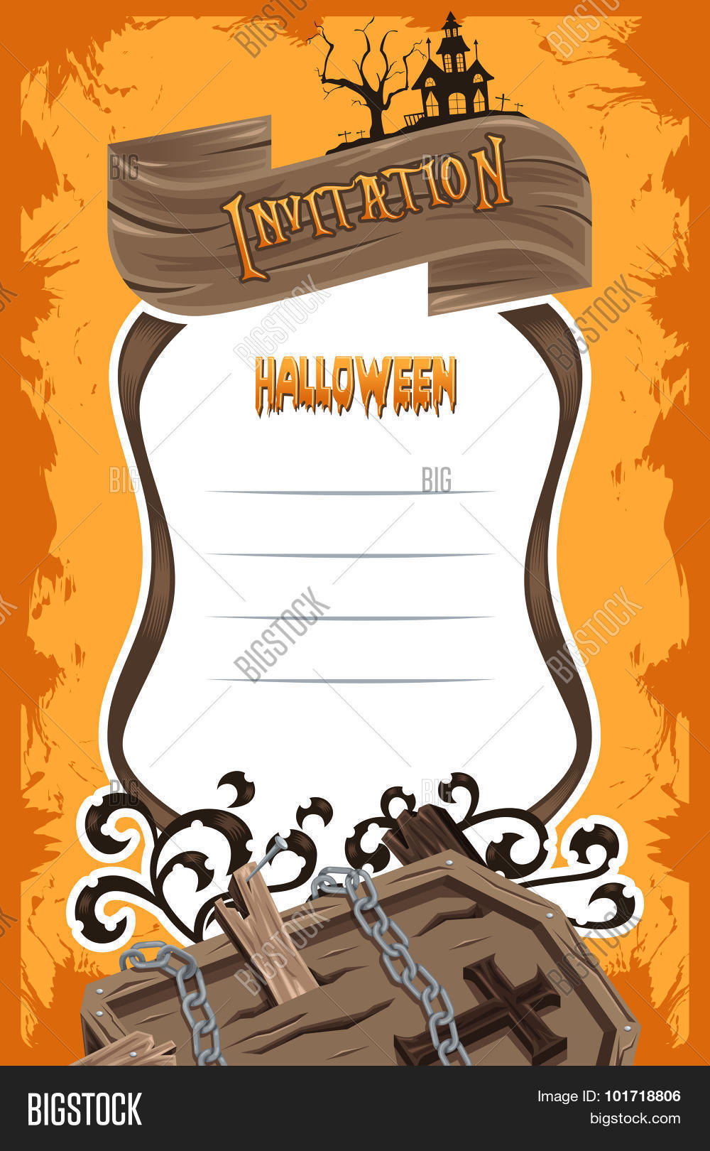 halloween invitation vector photo free trial bigstock halloween invitation backgrounds