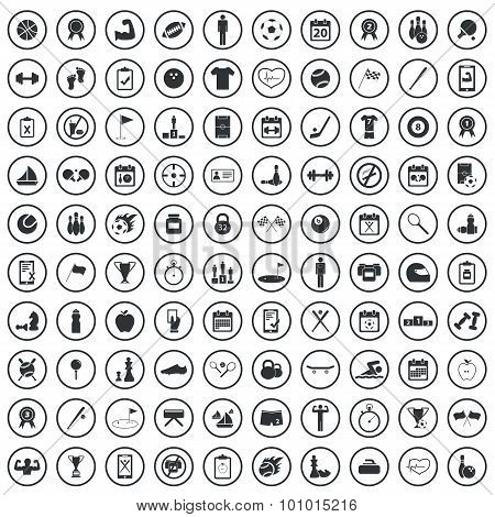 Sport sign icons set