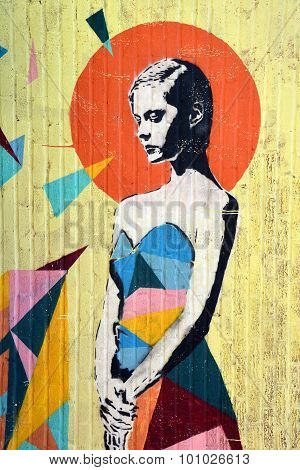 Street art Montreal goddess
