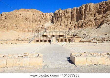The temple of Hatshepsut near Luxor in Egypt