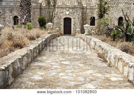 Architectural detail in Algarve, Portugal, Europe