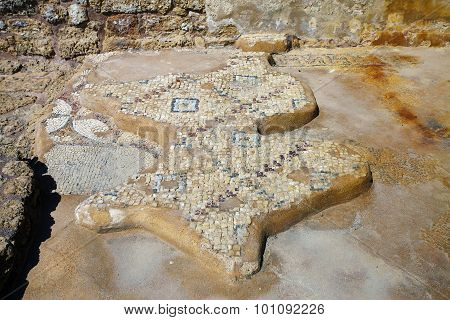 A Piece Of Mosaic Floor