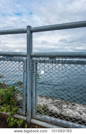Love Lock On Fence