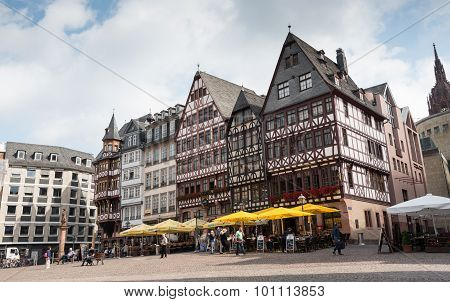 Famous Frankfurt Romerberg Square