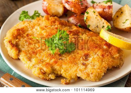 Homemade Breaded German Weiner Schnitzel