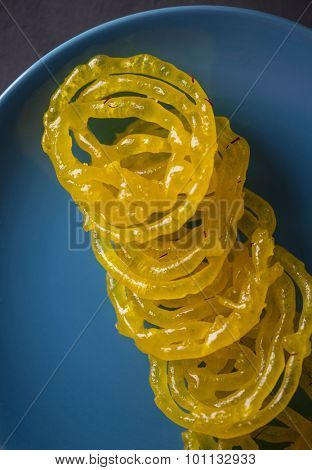 Jalebi - a popular indian sweet.