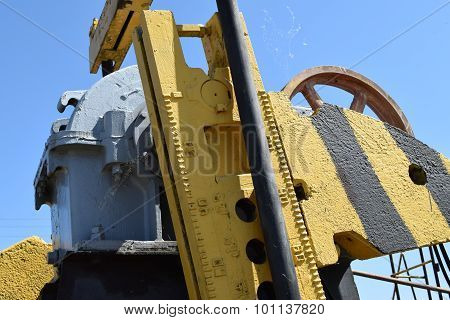 Balance Weight And Reducer The Pumping Unit Of An Oil Well.