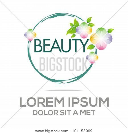 Logo Abstract Beauty Flower