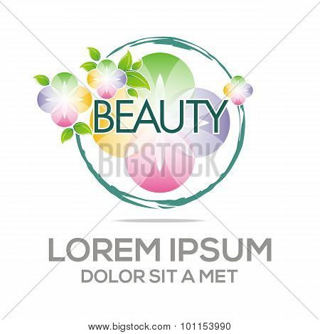 Logo Abstract Beauty Flower