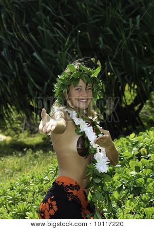 danseuse de hula hawaïenne