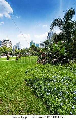 Lumphini Park In Bangkok