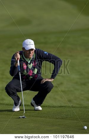GLENEAGLES SCOTLAND, 26 AUGUST 2009. Maarten Lafeber (NED) competing the first round of the European Tour Johnnie Walker Championship.
