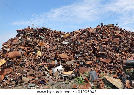Recycling Industry, Heap Of Old Metal