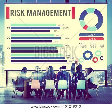 Risk Management Unsteady Safety Security Concept