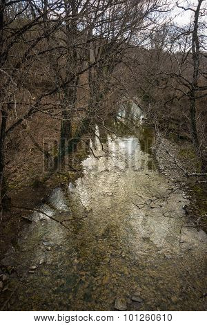 Early Spring Landscape In Zagorohoria, Greece