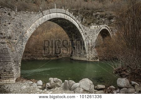 Kologeriko Stone Bridge, Zagorohoria, Greece