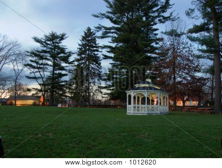 Gazebo om natten