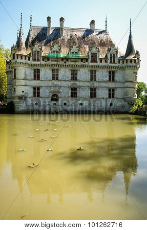 Azay-le-rideau Castle,  Castles Of The Loire, France