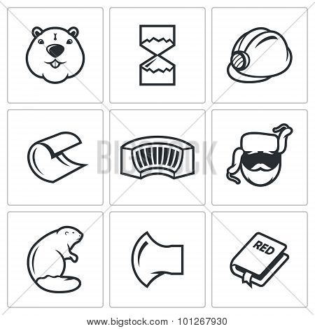 Beaver Vector Icon Isolated