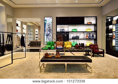 BANGKOK, THAILAND - JUNE 21, 2015: shopping center interior. Shopping centres such as Siam Paragon, Central World Plaza, Emperium, Gaysorn and Central Chidlom become shopping Mecca for shopaholics