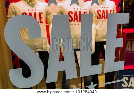 sale in a fashion retail business