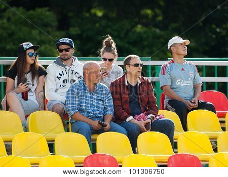 Spectators On Tribune