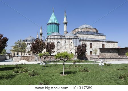 Mausoleum of Mevlana (Rumi) in Konya. Turkey.