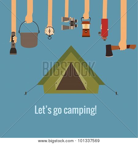 Camping concept