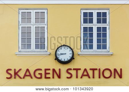 The old train station in Skagen, Denmark