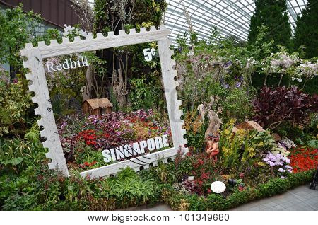 Flower Dome At Gardens By The Bay In Singapore