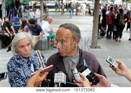 911 family speaks to the press