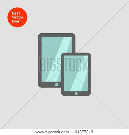 Tablet computer and smartphone